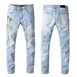 amiri jeans denim dirty indigo snake blue